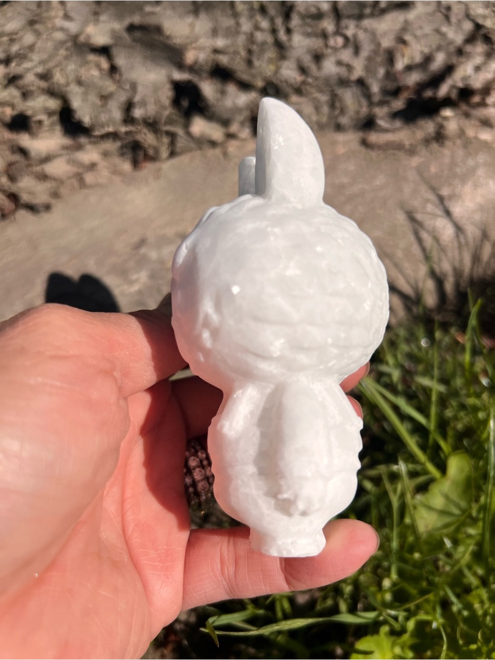 White (1) Jade Labubu carving | Crystal - Picture 3 of 16